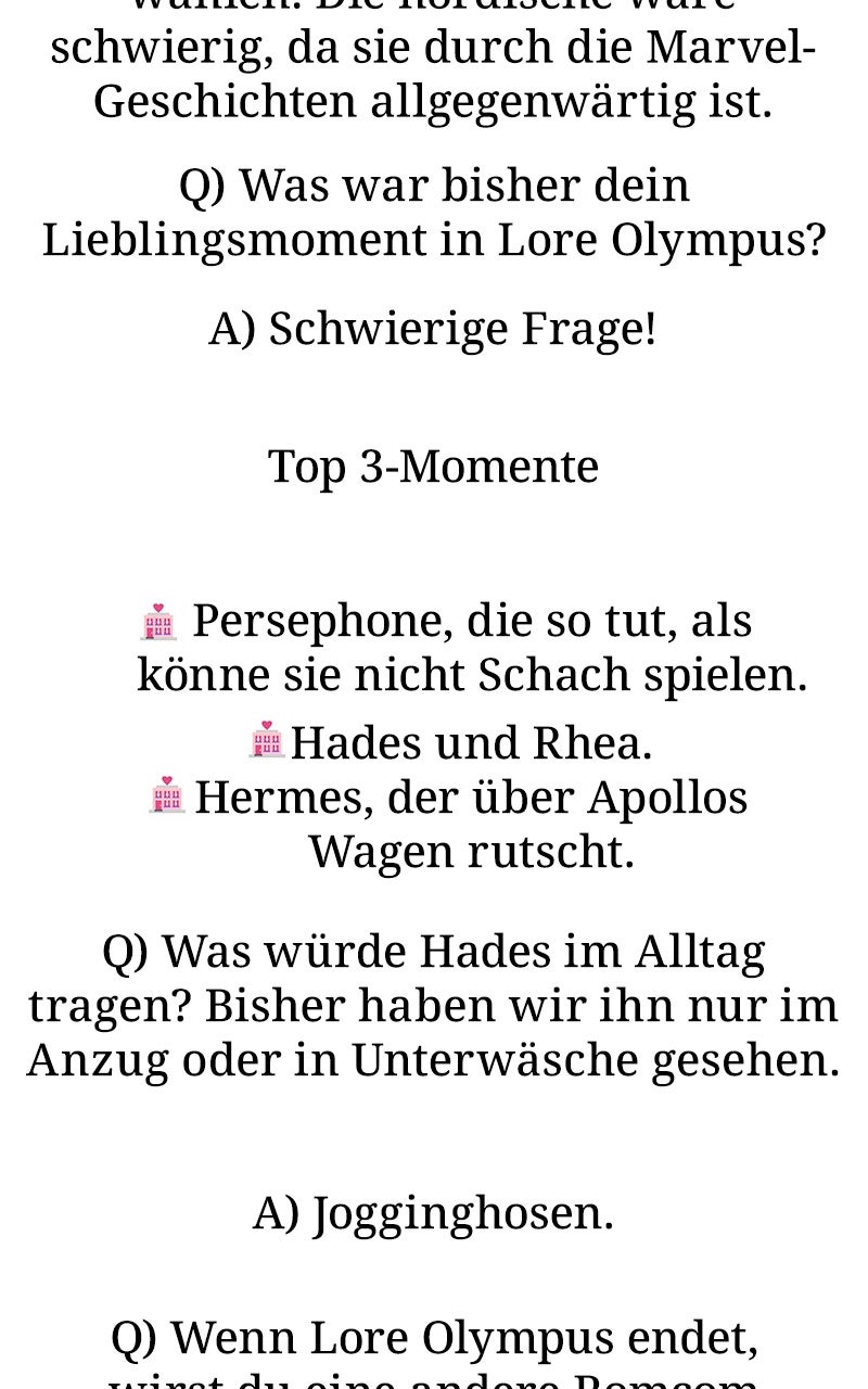 Read Lore Olympus Manga Online