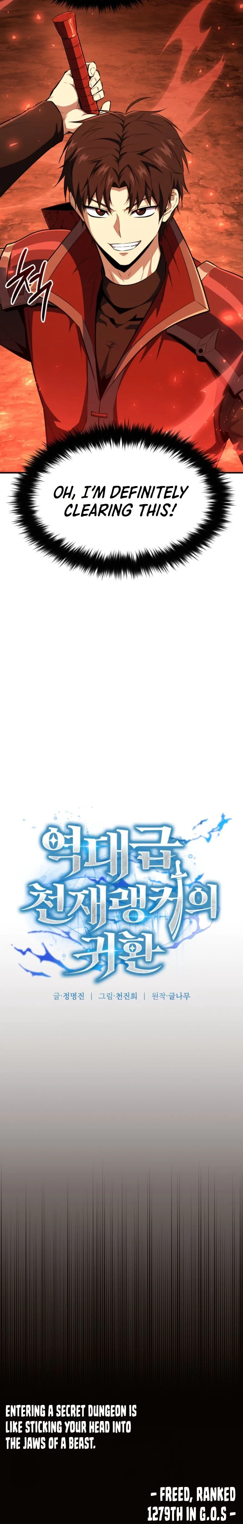 Read Return of the All-Time Genius Ranker Manga Online