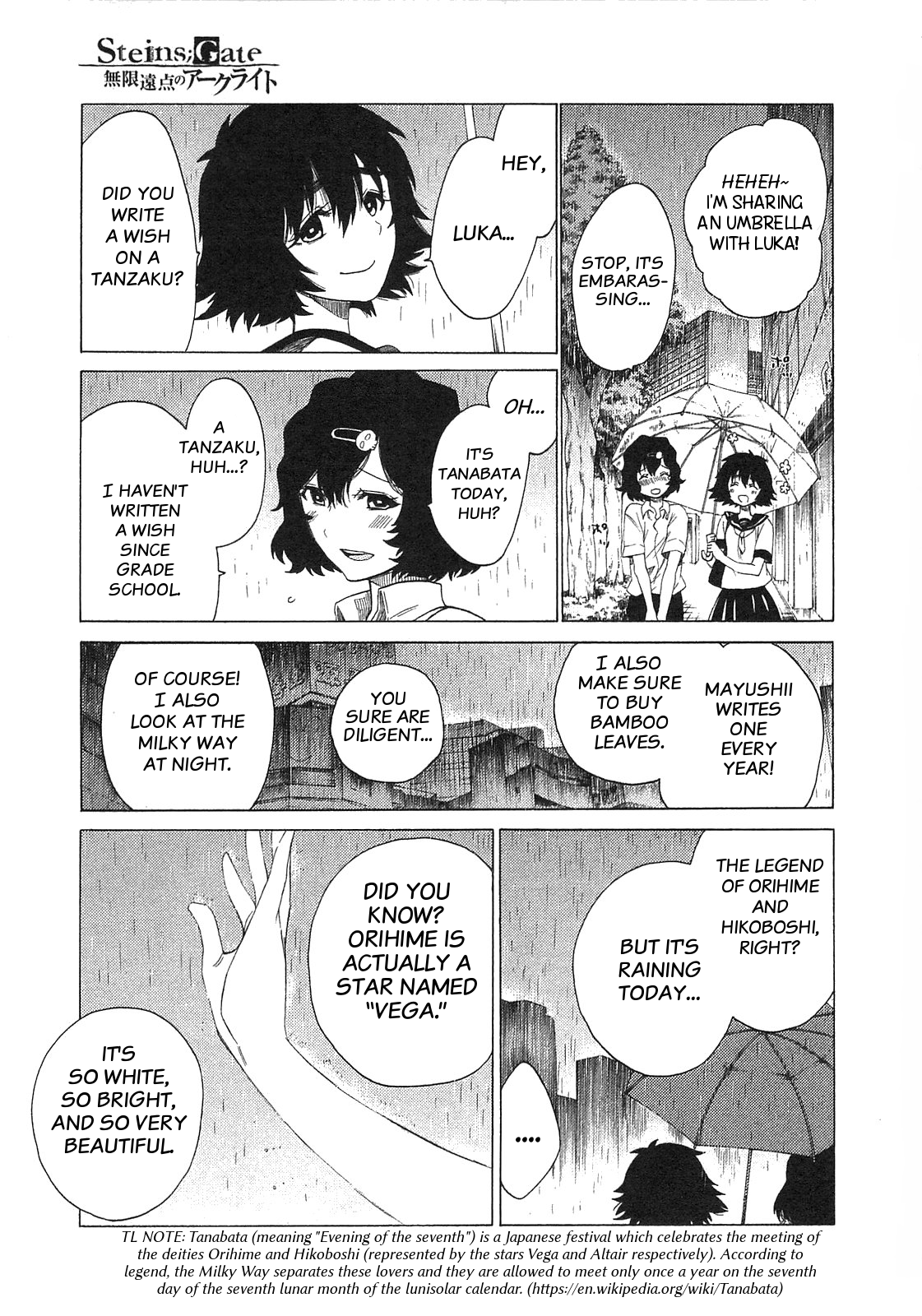 Read Steins: Gate - Arc Light of the Point at Infinity Manga Online