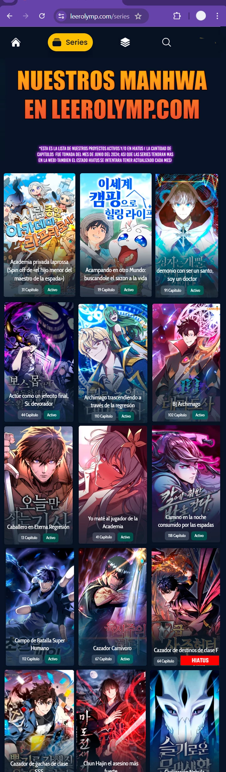 Read Academia de la Ascensión Manga Online