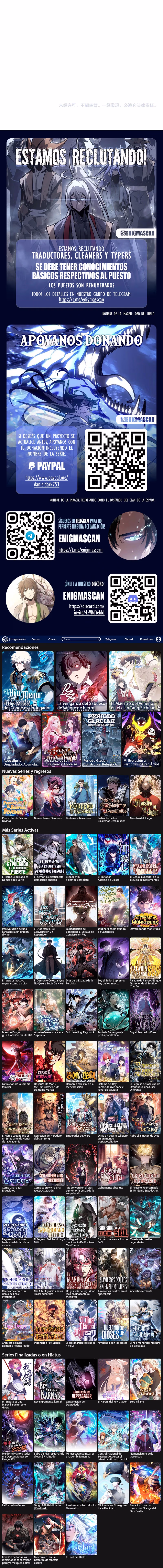 Read Asesino Divino, Yo Soy la Sombra Manga Online