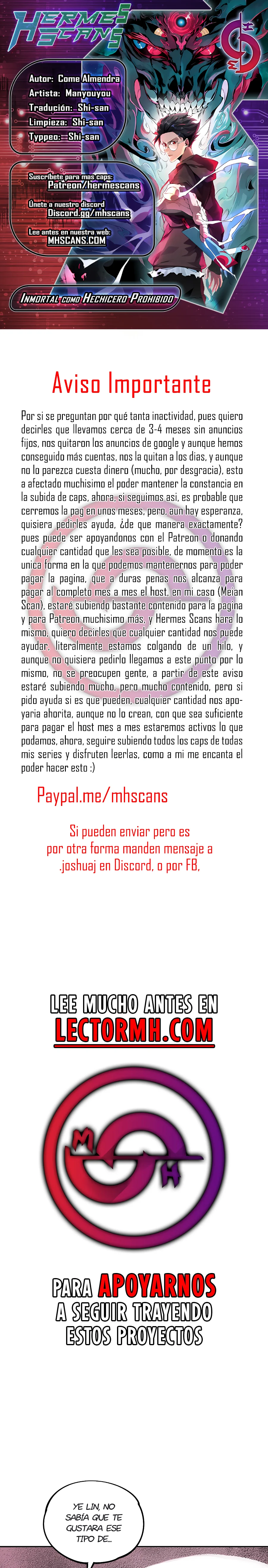 Read Inmortal Como un Hechicero Prohibido Manga Online