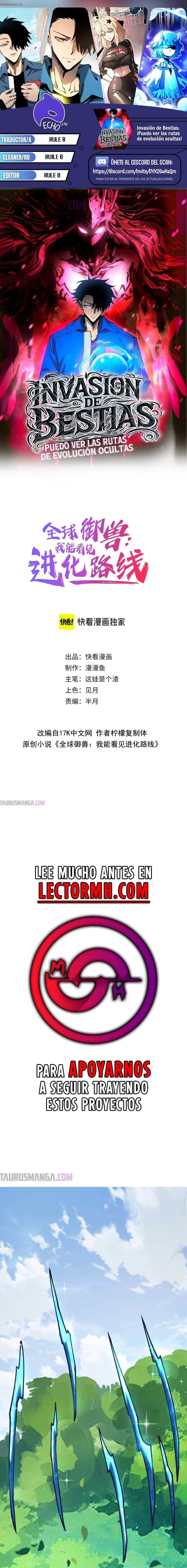 Read Invasión de Bestias - ¡Puedo ver las rutas de evolución ocultas! Manga Online