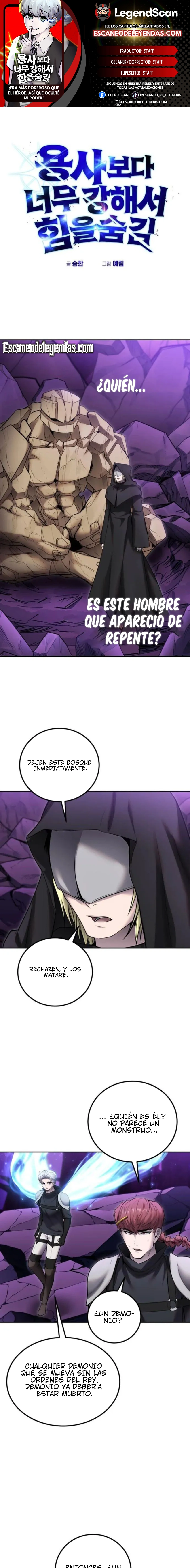 Read Tenía más poder que el héroe, ¡así que escondí mi poder! Manga Online