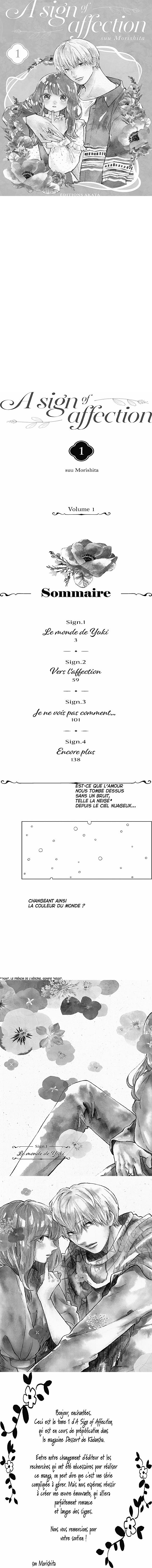 Read A Sign of Affection  Manga Online