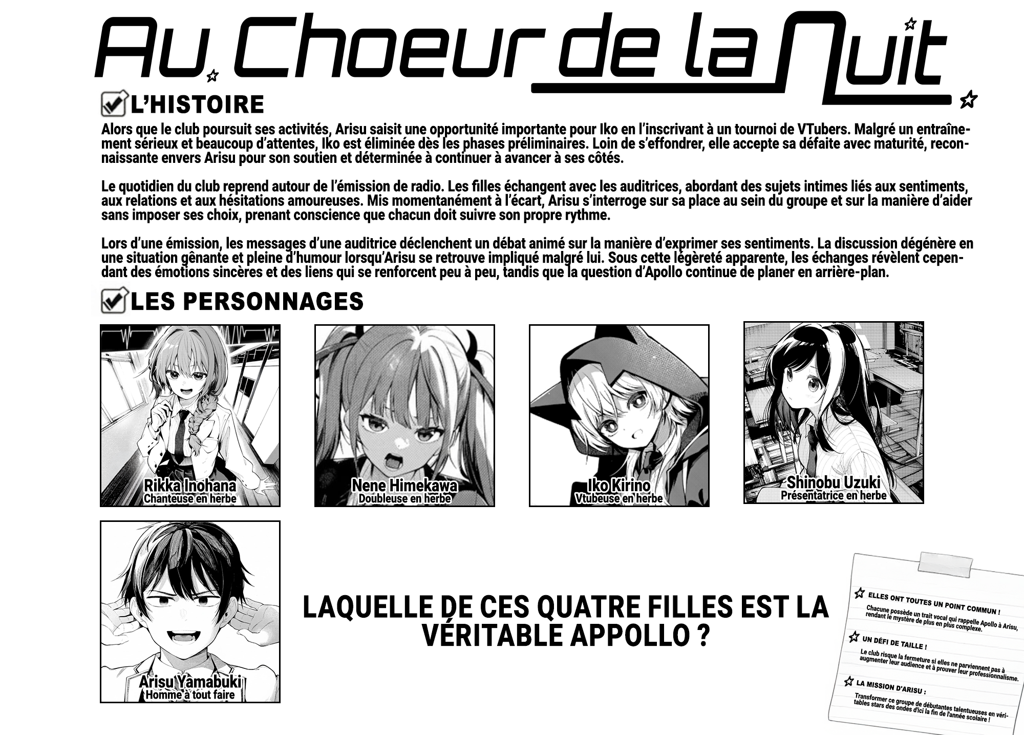 Read Au Choeur de la Nuit Manga Online