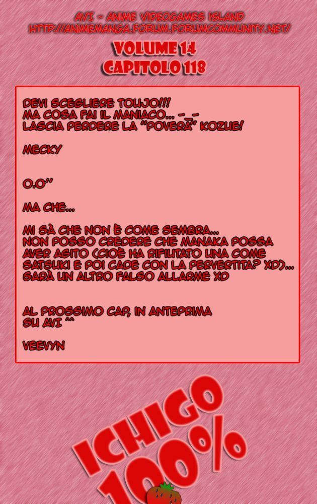 Read 100% Fragola Manga Online