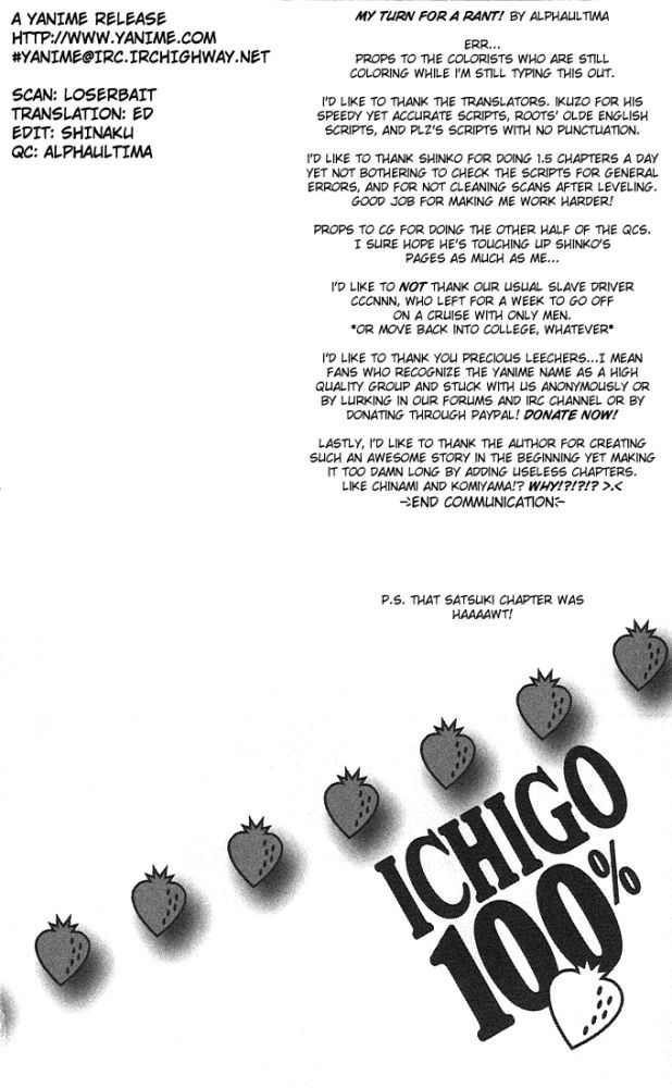 Read 100% Fragola Manga Online