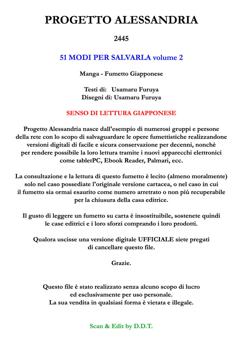 Read 51 modi per salvarla Manga Online