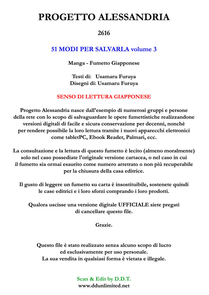 Read 51 modi per salvarla Manga Online