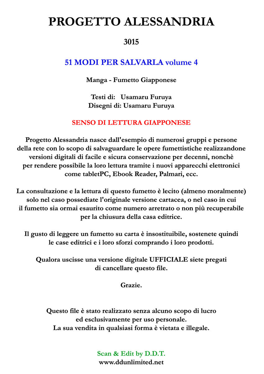 Read 51 modi per salvarla Manga Online