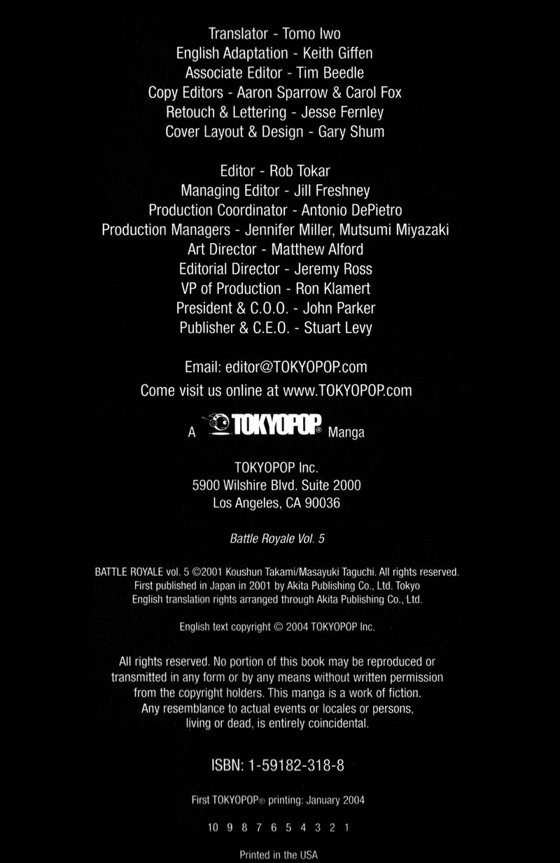 Read Battle Royale Manga Online