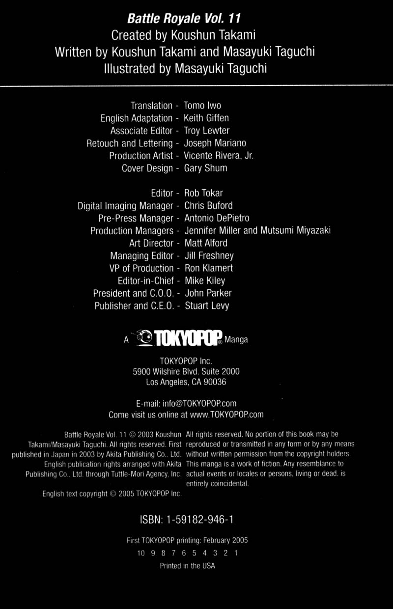 Read Battle Royale Manga Online