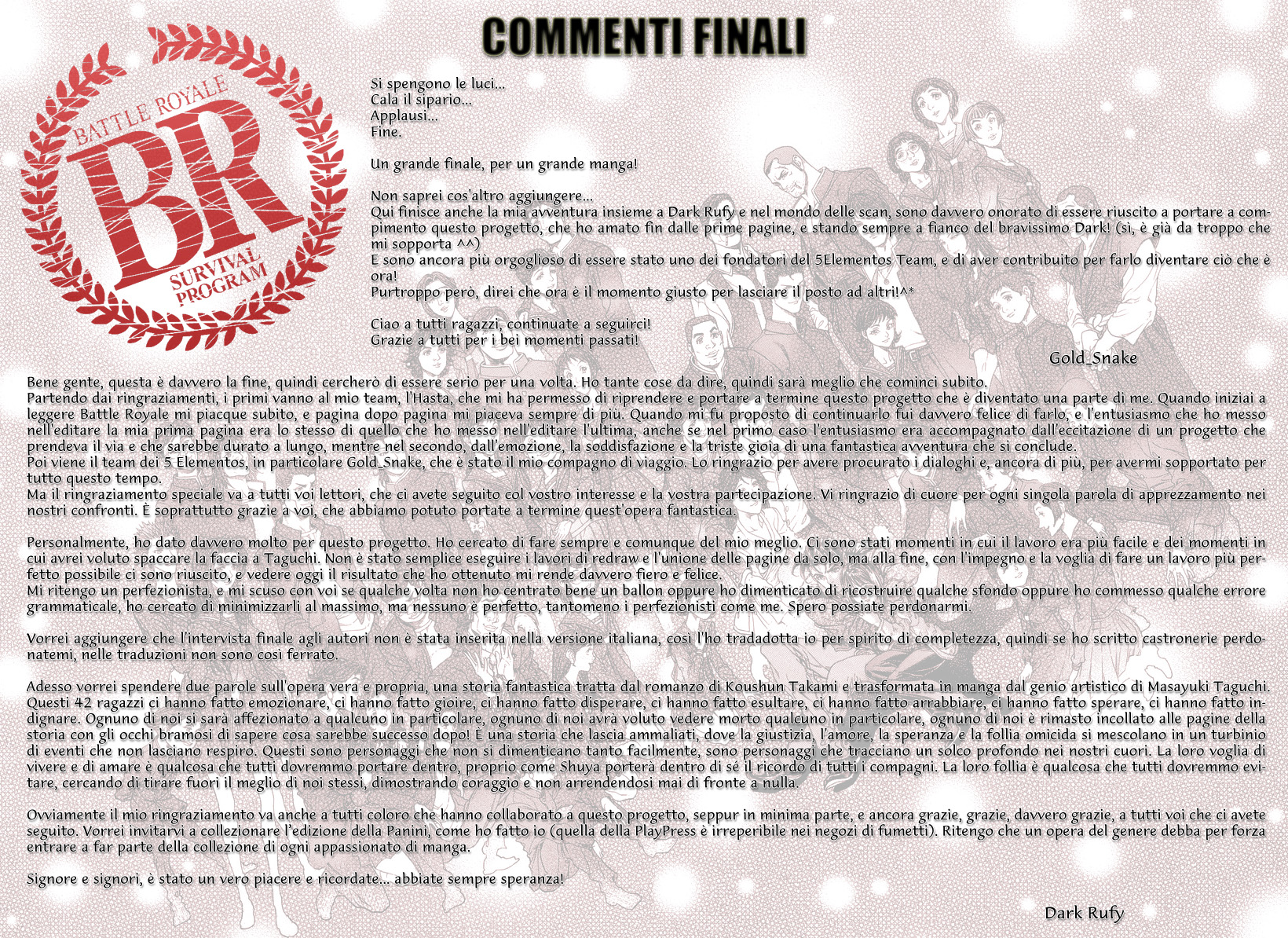 Read Battle Royale Manga Online