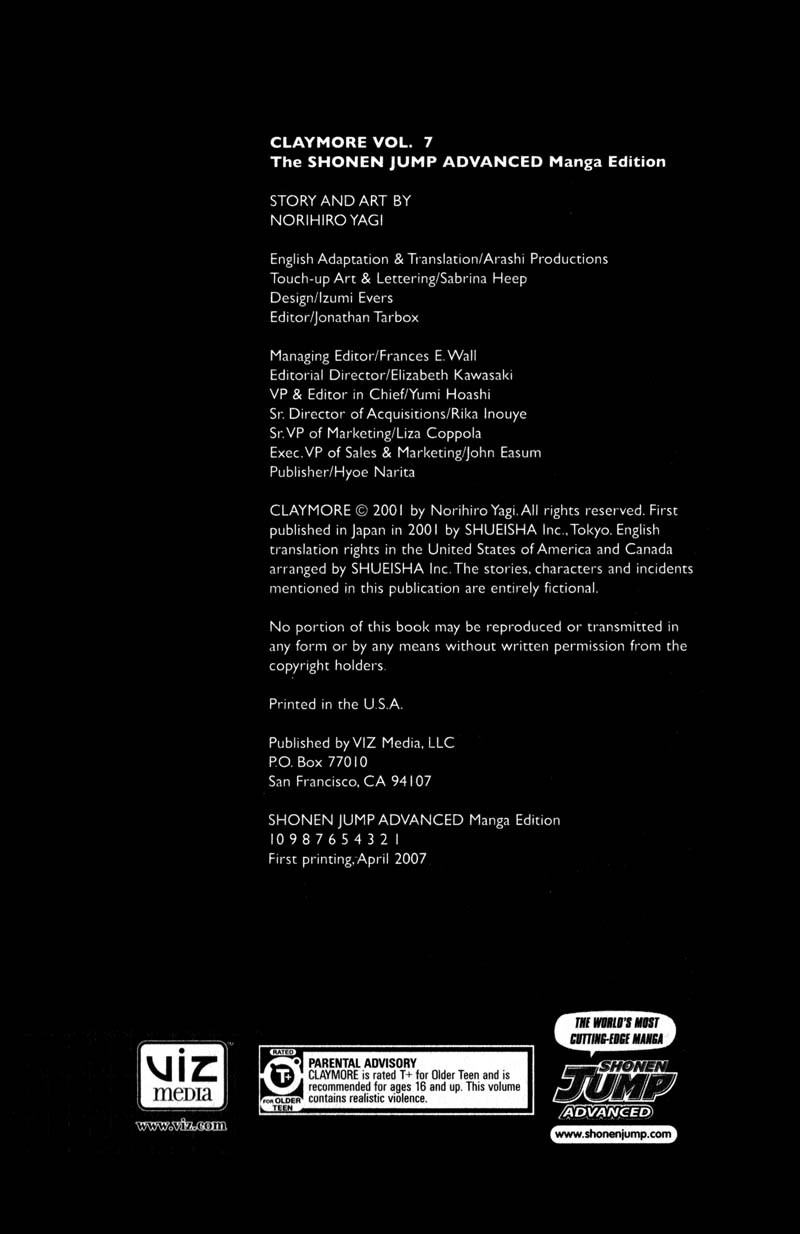 Read Claymore Manga Online