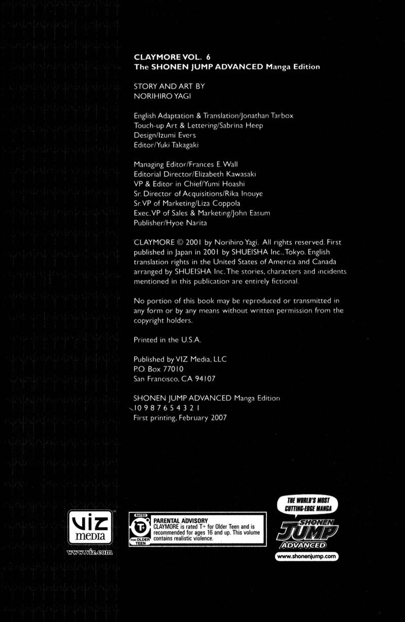 Read Claymore Manga Online