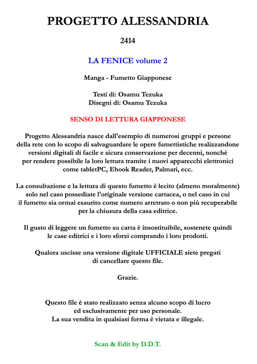Read La fenice Manga Online