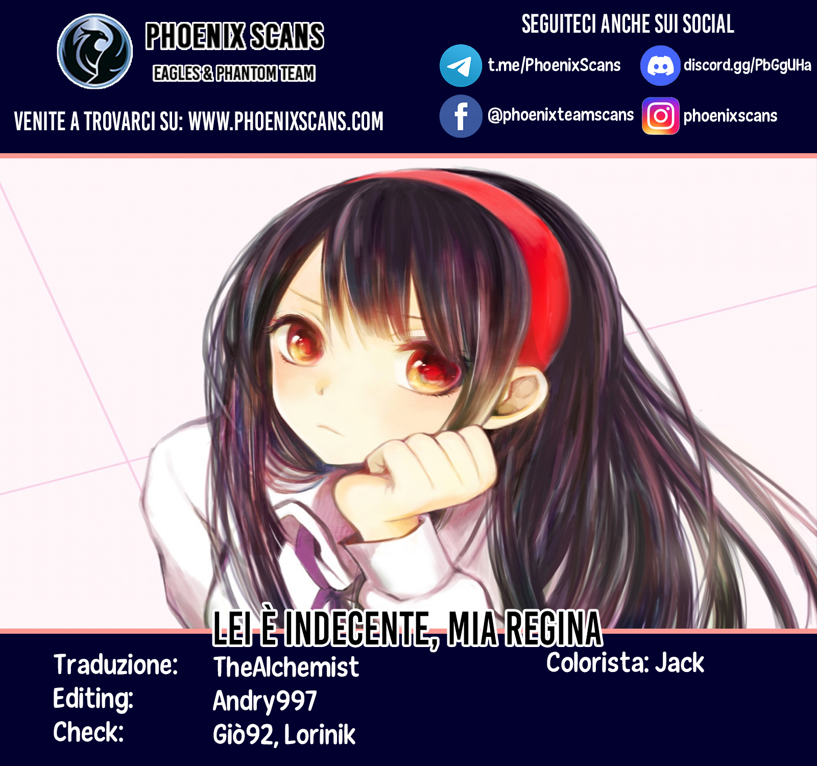 Read Lei è indecente, mia regina Manga Online