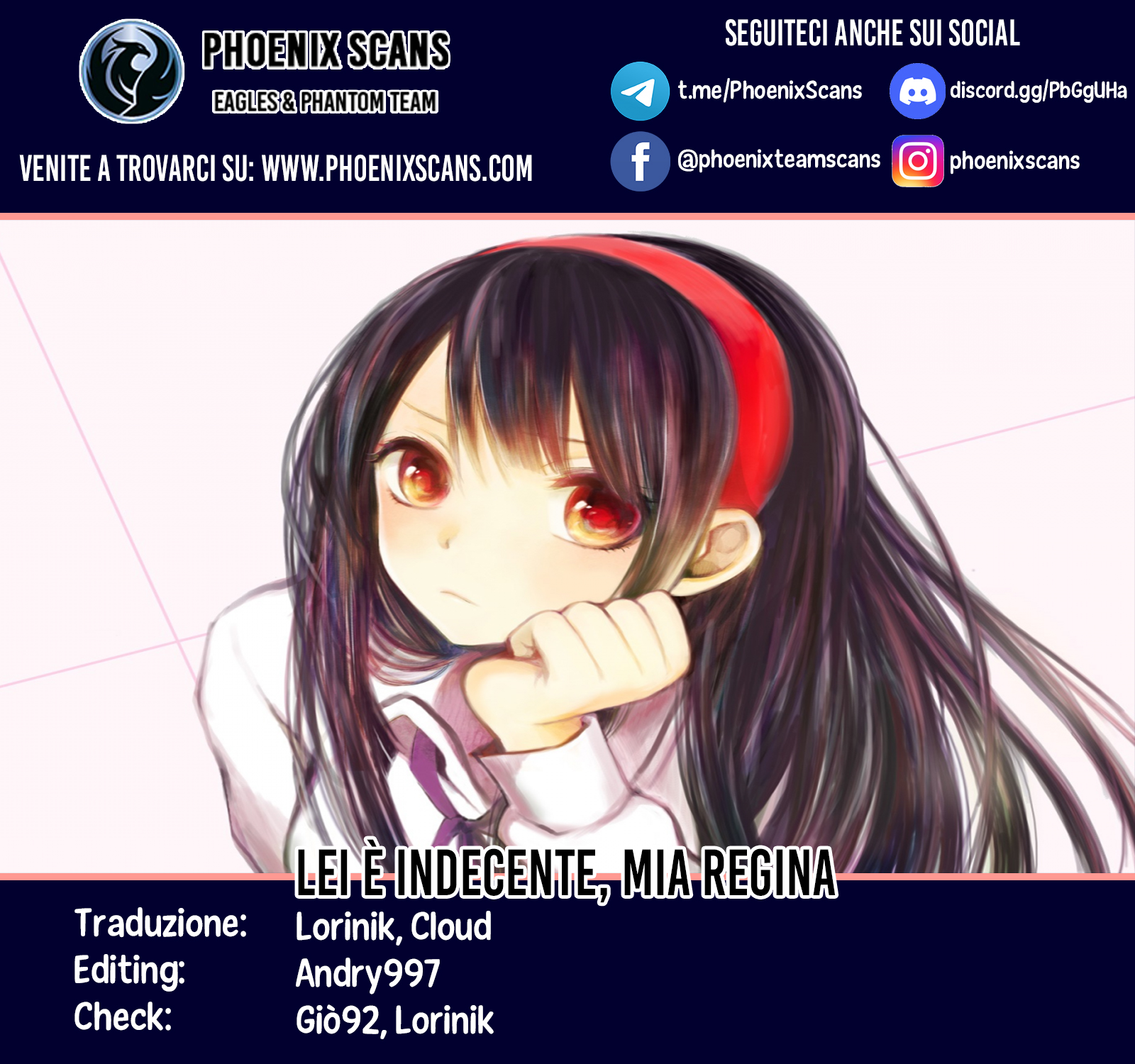 Read Lei è indecente, mia regina Manga Online