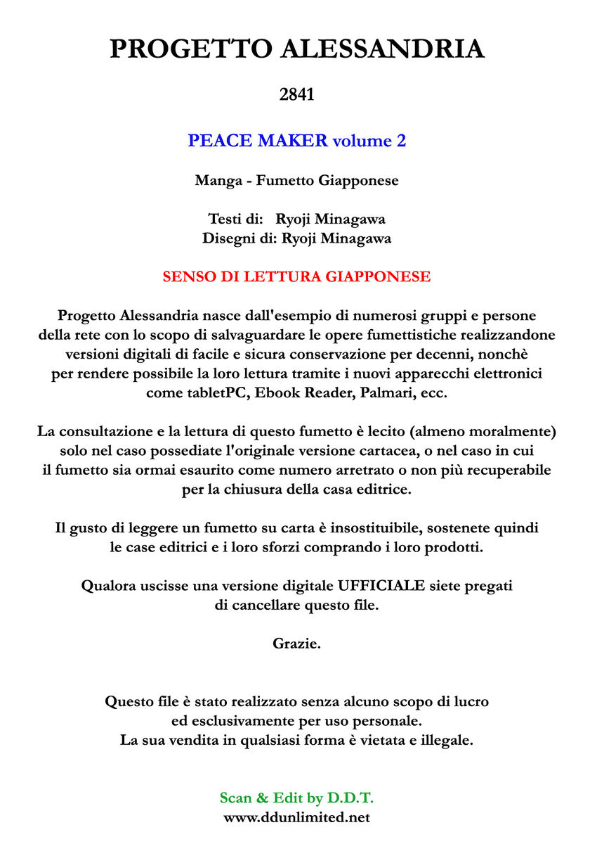 Read Peace maker Manga Online