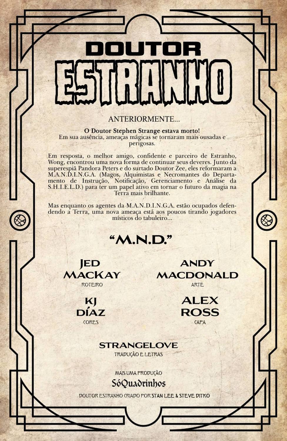 Read Doutor Estranho Manga Online