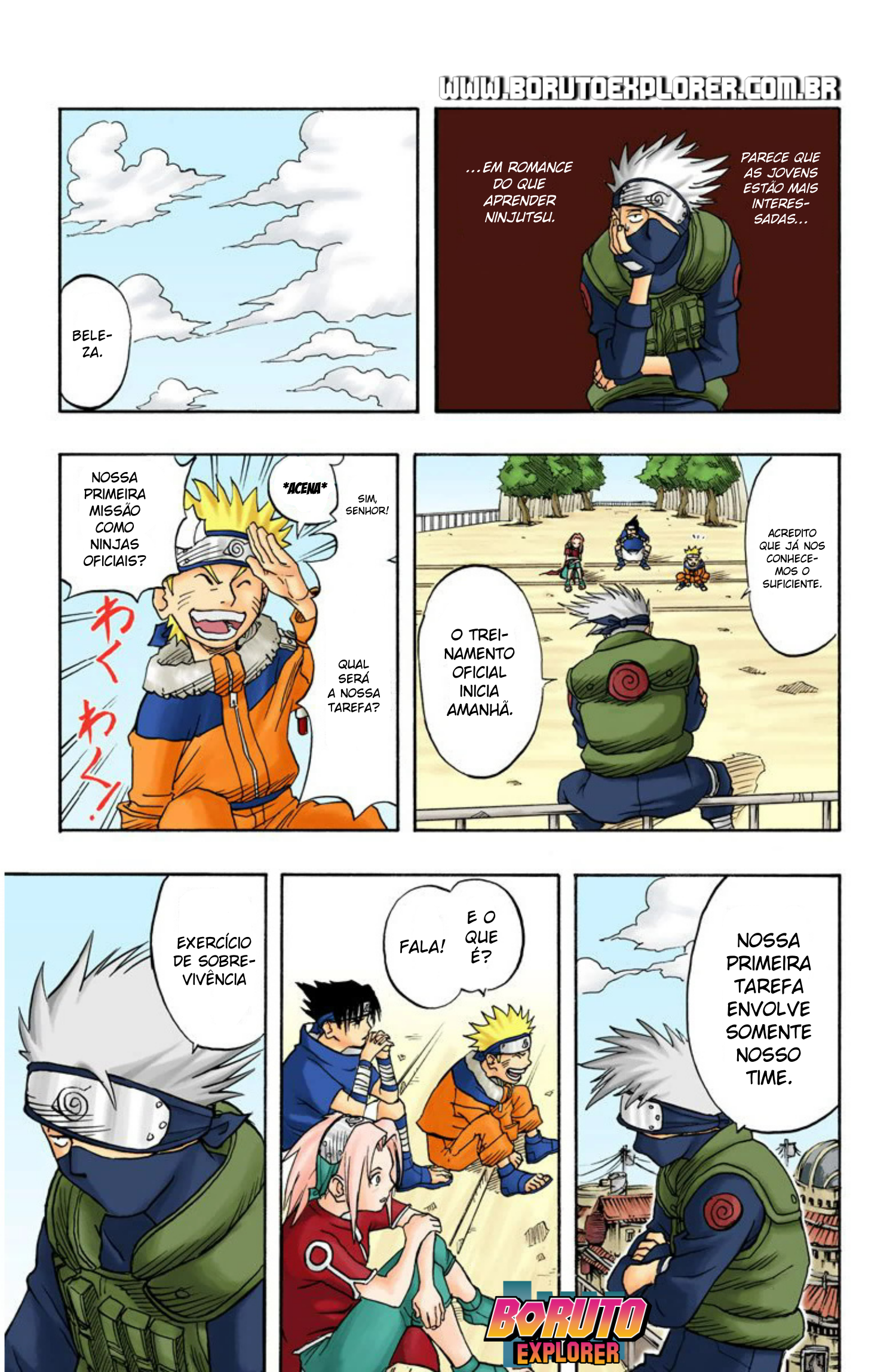 Read Naruto - Versão Colorida Oficial Manga Online