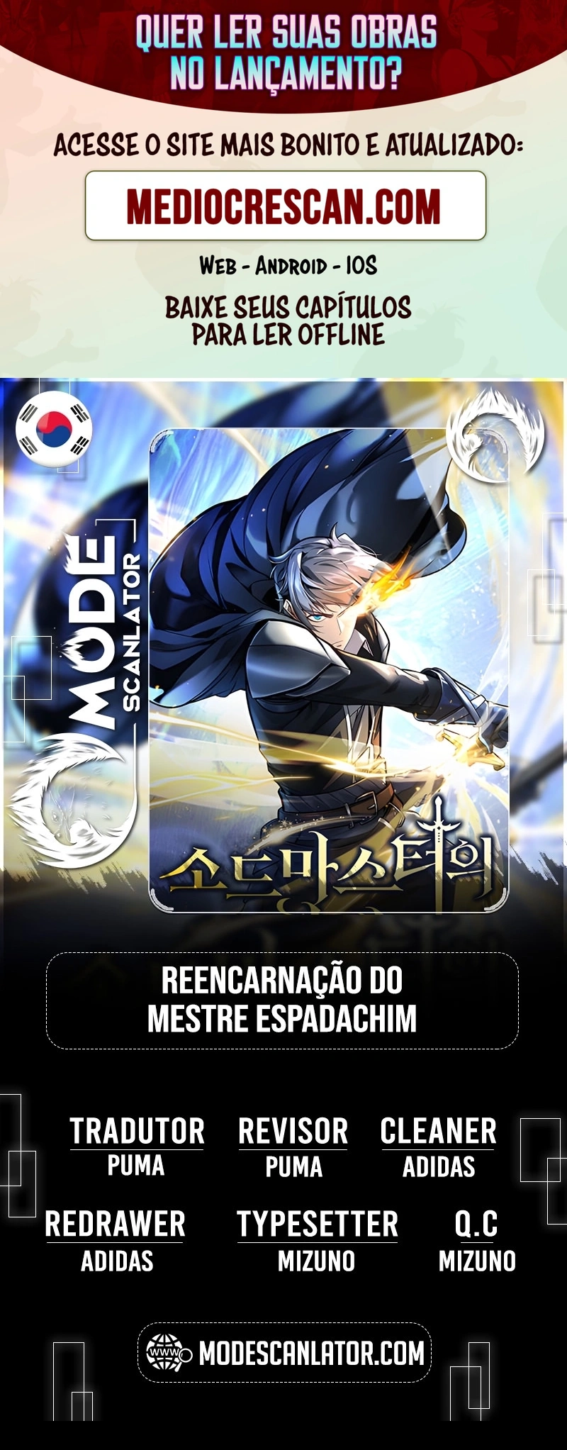 Read Reencarnação do Mestre Espadachim Manga Online