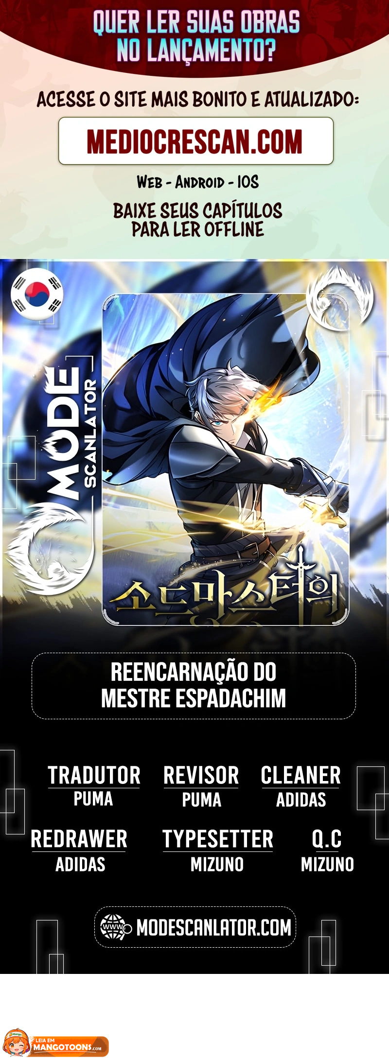 Read Reencarnação do Mestre Espadachim Manga Online