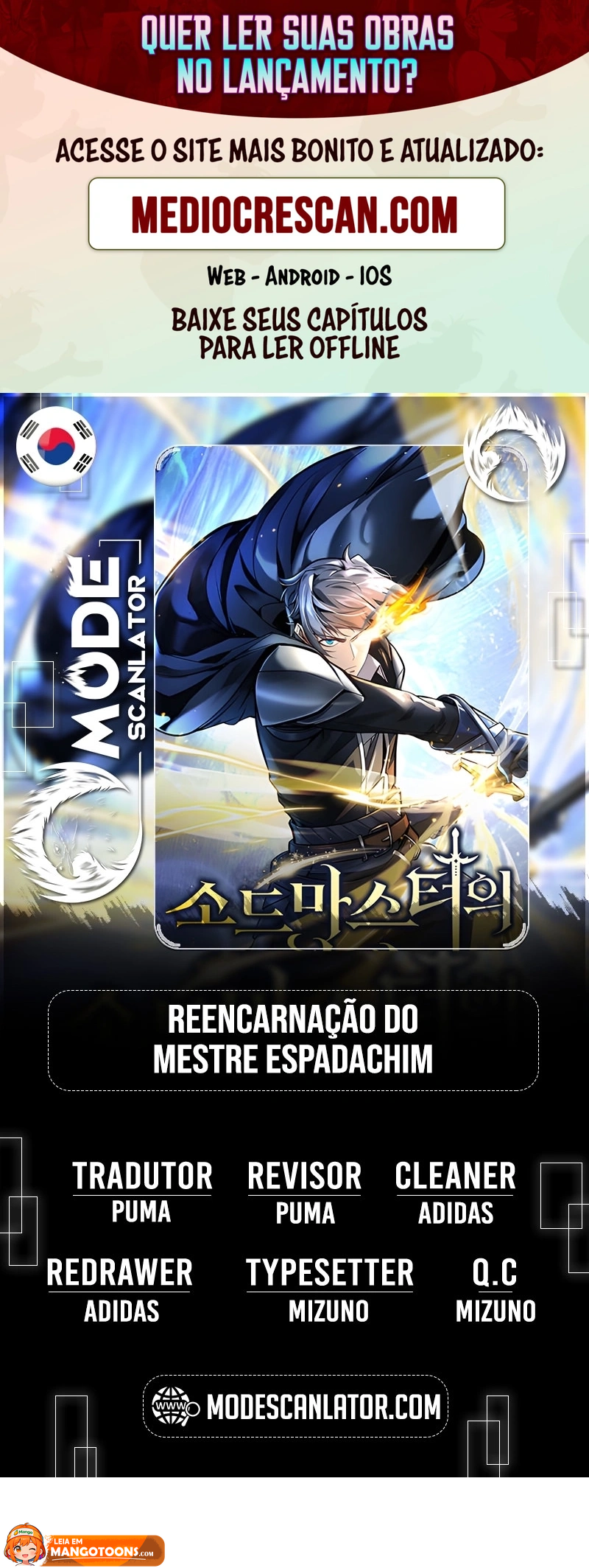 Read Reencarnação do Mestre Espadachim Manga Online