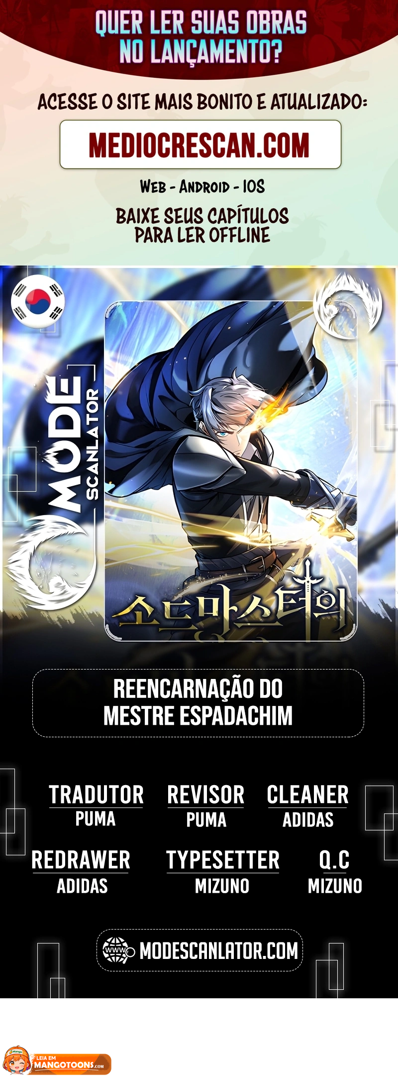 Read Reencarnação do Mestre Espadachim Manga Online