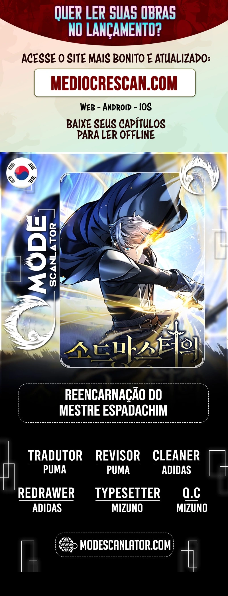 Read Reencarnação do Mestre Espadachim Manga Online