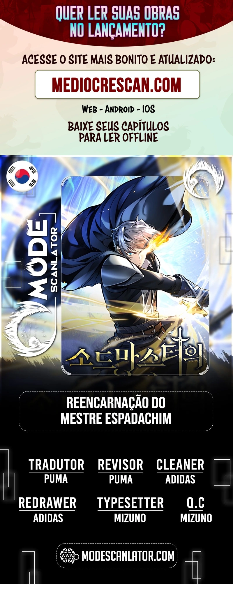 Read Reencarnação do Mestre Espadachim Manga Online