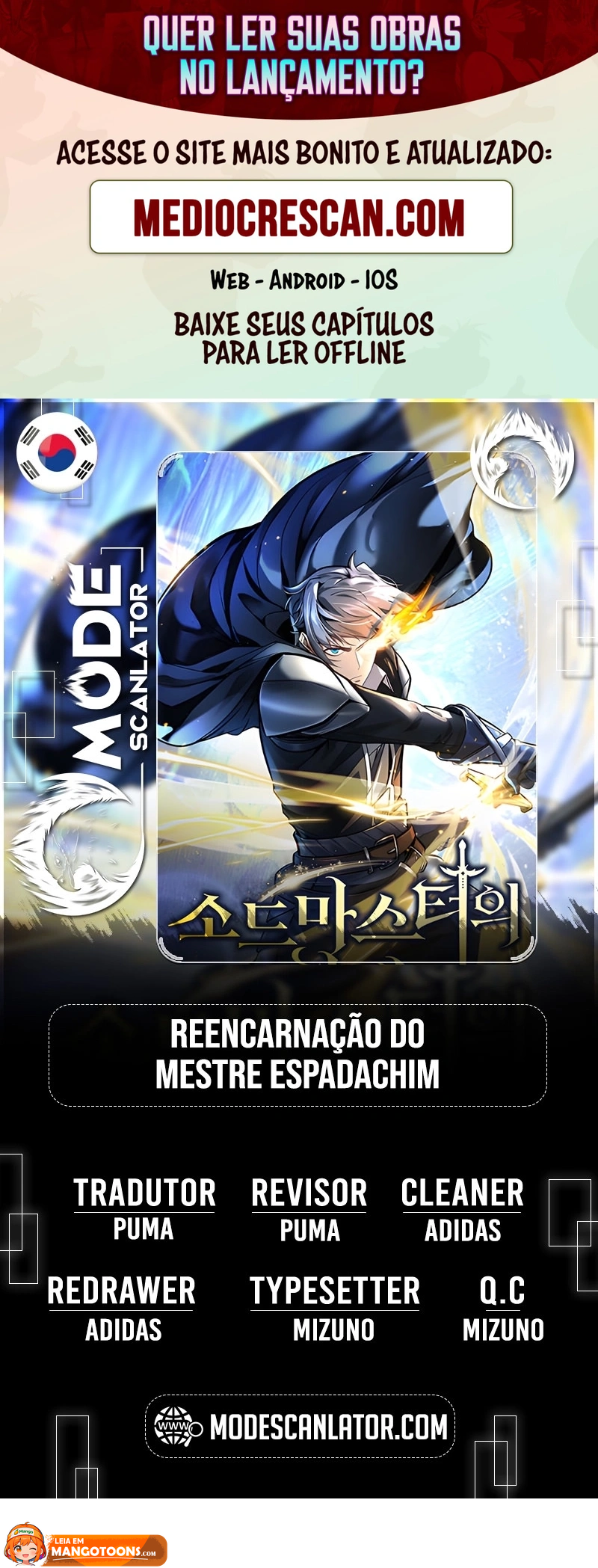 Read Reencarnação do Mestre Espadachim Manga Online