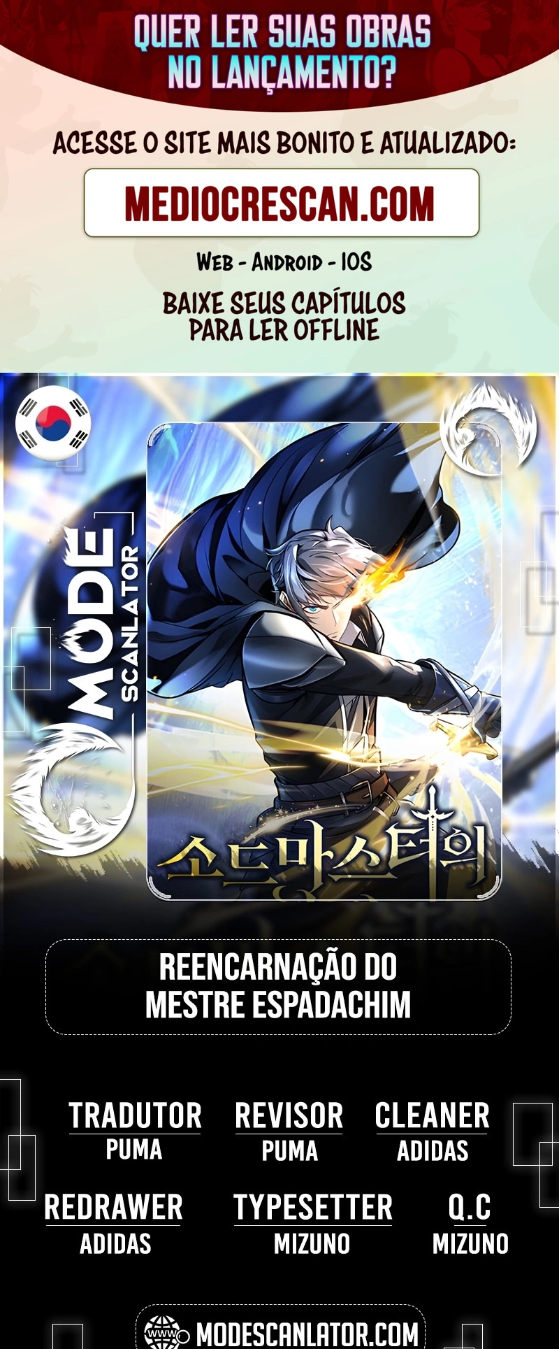 Read Reencarnação do Mestre Espadachim Manga Online