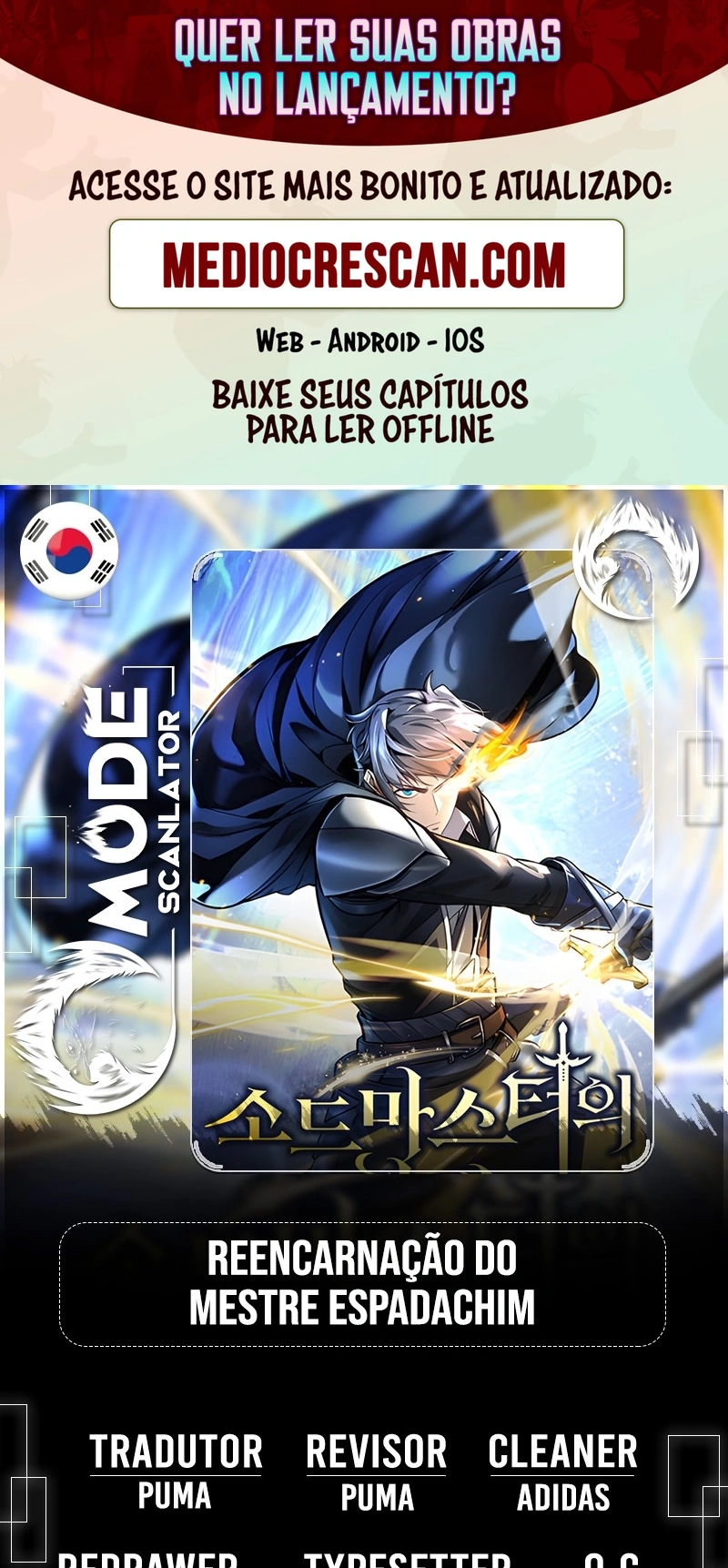 Read Reencarnação do Mestre Espadachim Manga Online