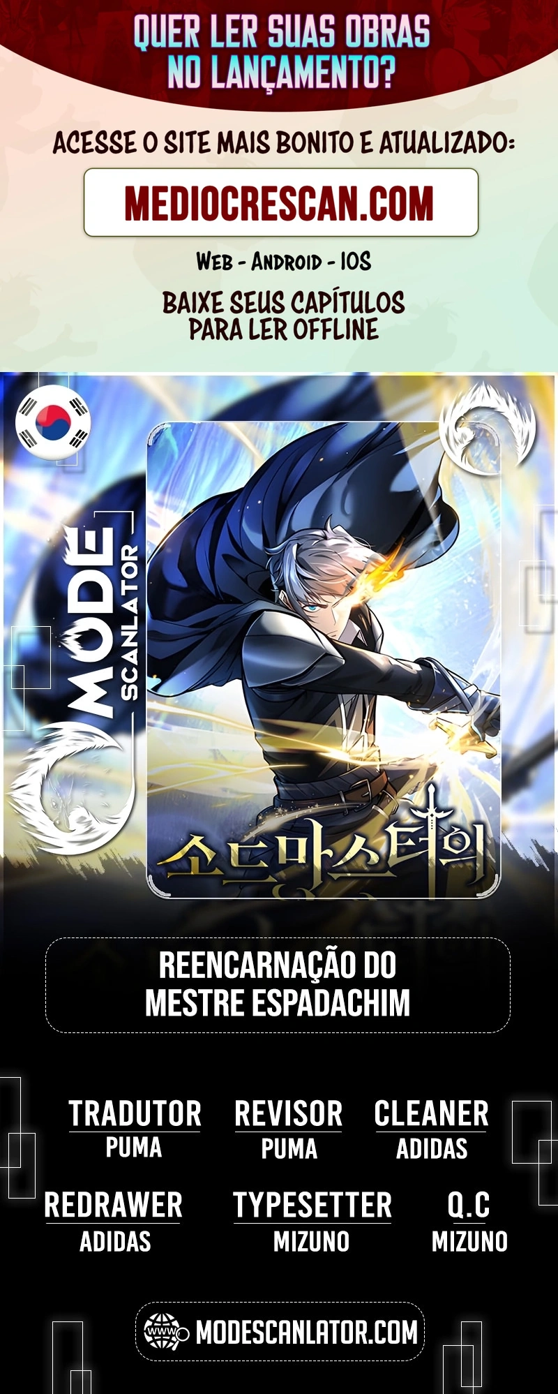 Read Reencarnação do Mestre Espadachim Manga Online