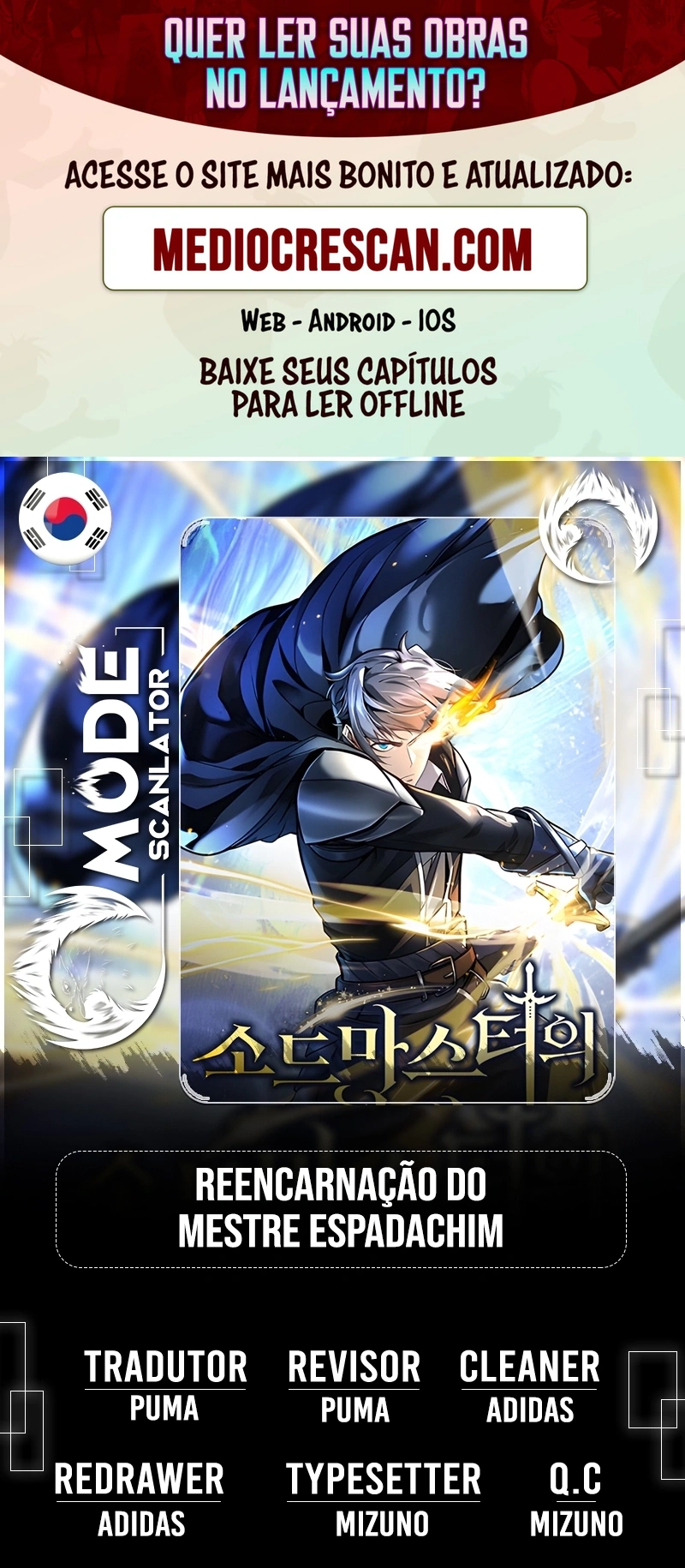Read Reencarnação do Mestre Espadachim Manga Online