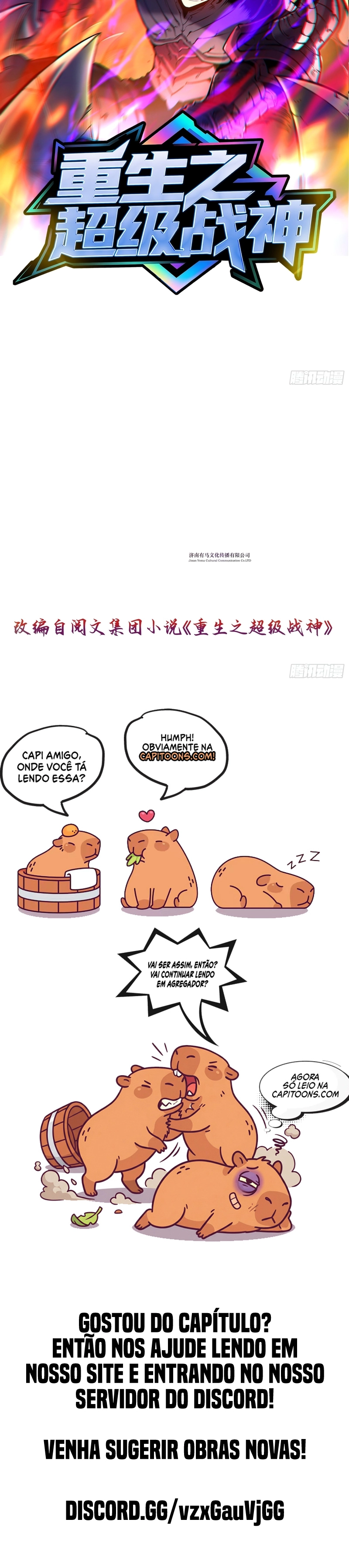 Read Renascido como Deus da Guerra Manga Online