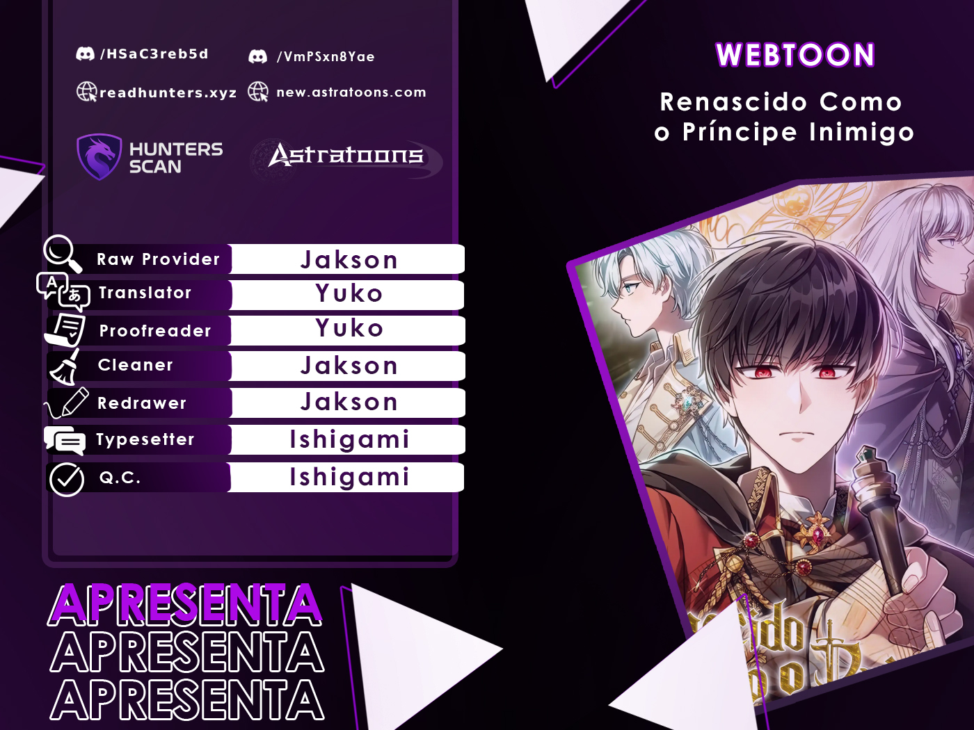 Read Renascido como o Príncipe Inimigo Manga Online