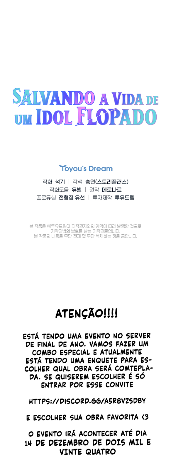 Read Salvando a Vida de um Idol Flopado Manga Online