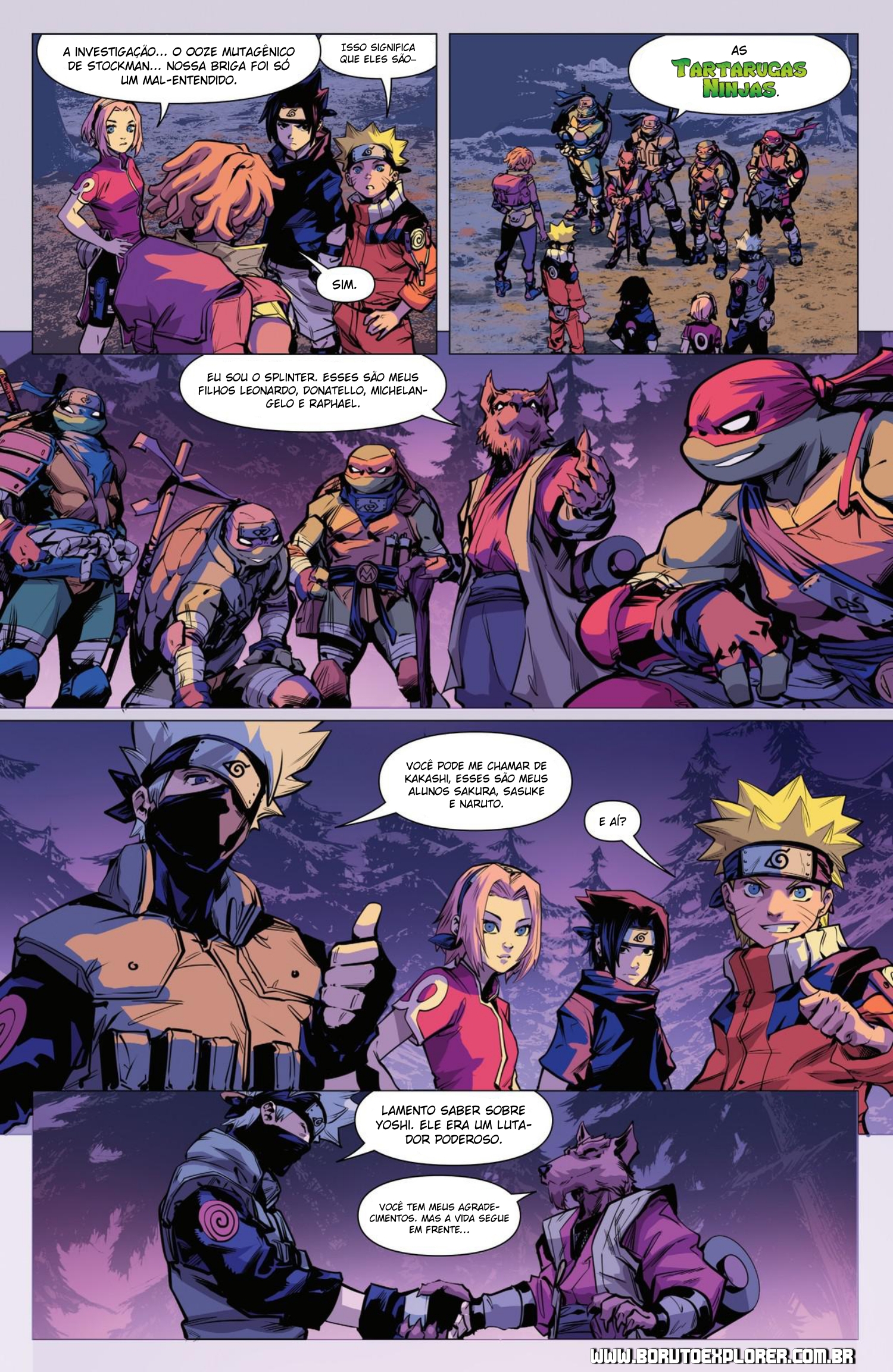 Read Tartarugas Ninjas x Naruto Manga Online