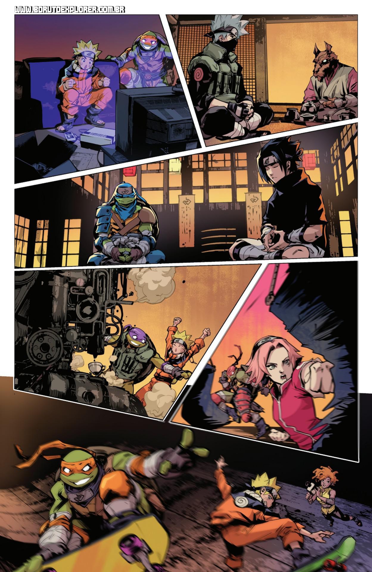 Read Tartarugas Ninjas x Naruto Manga Online