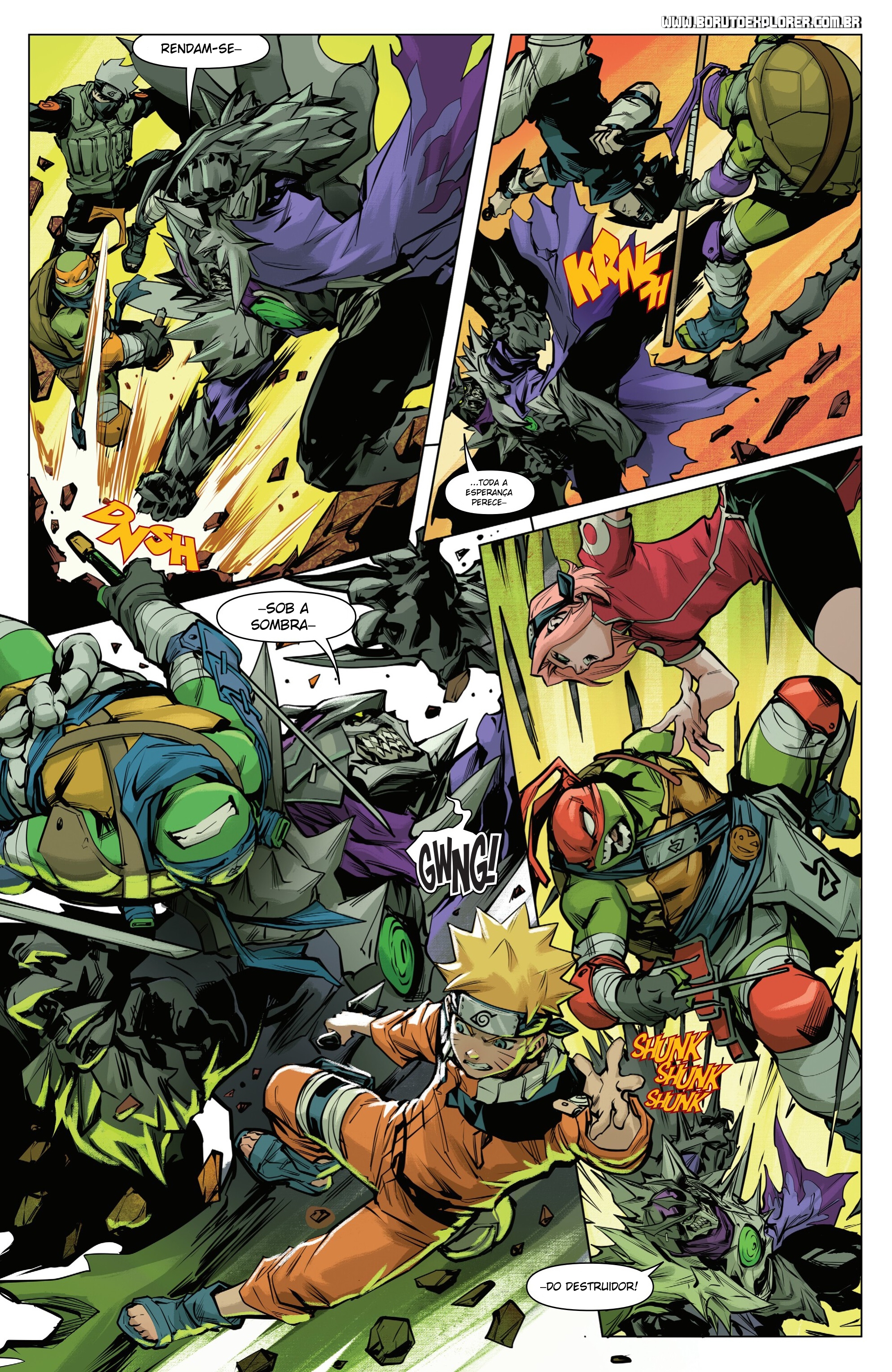 Read Tartarugas Ninjas x Naruto Manga Online