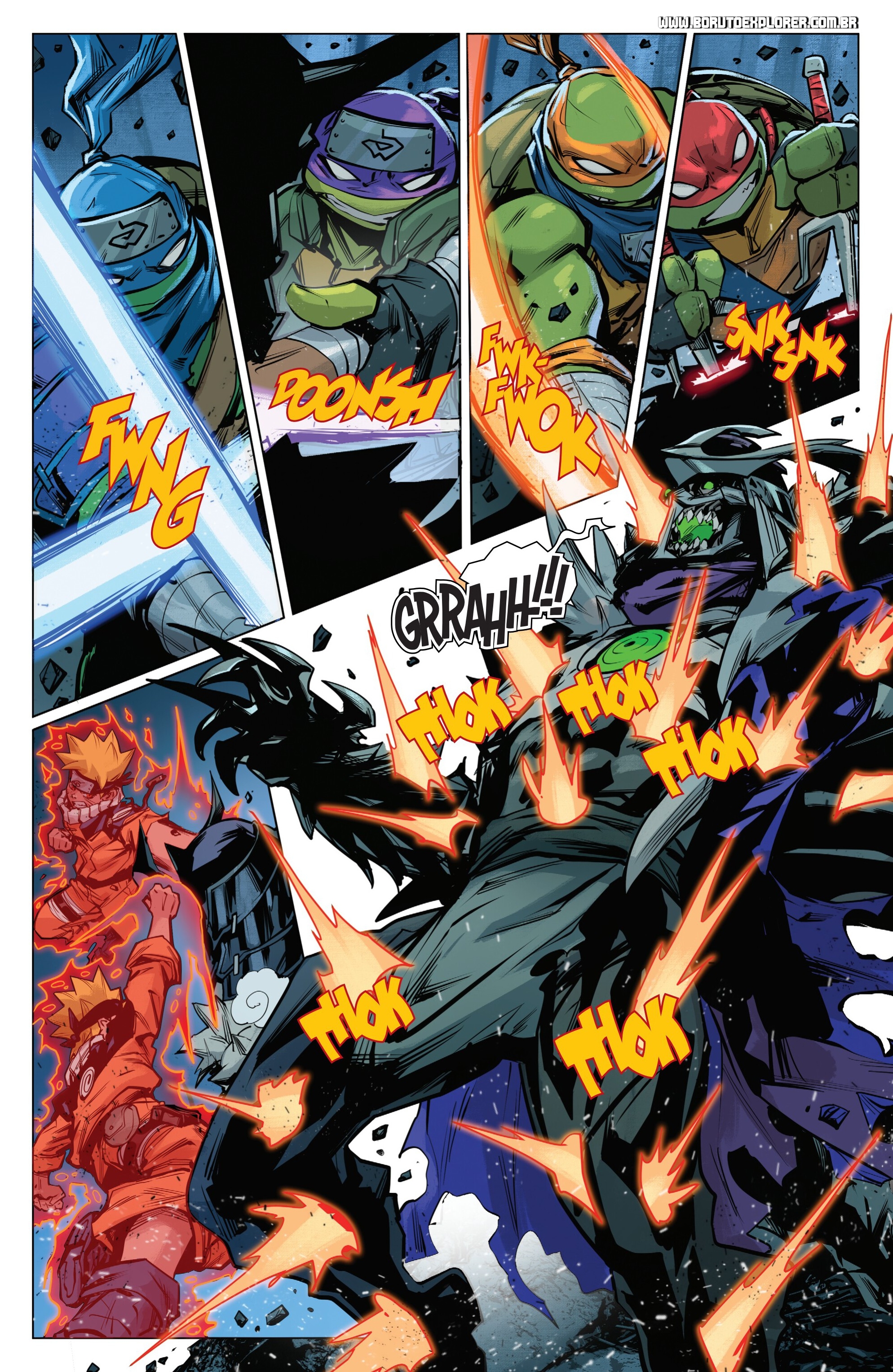 Read Tartarugas Ninjas x Naruto Manga Online