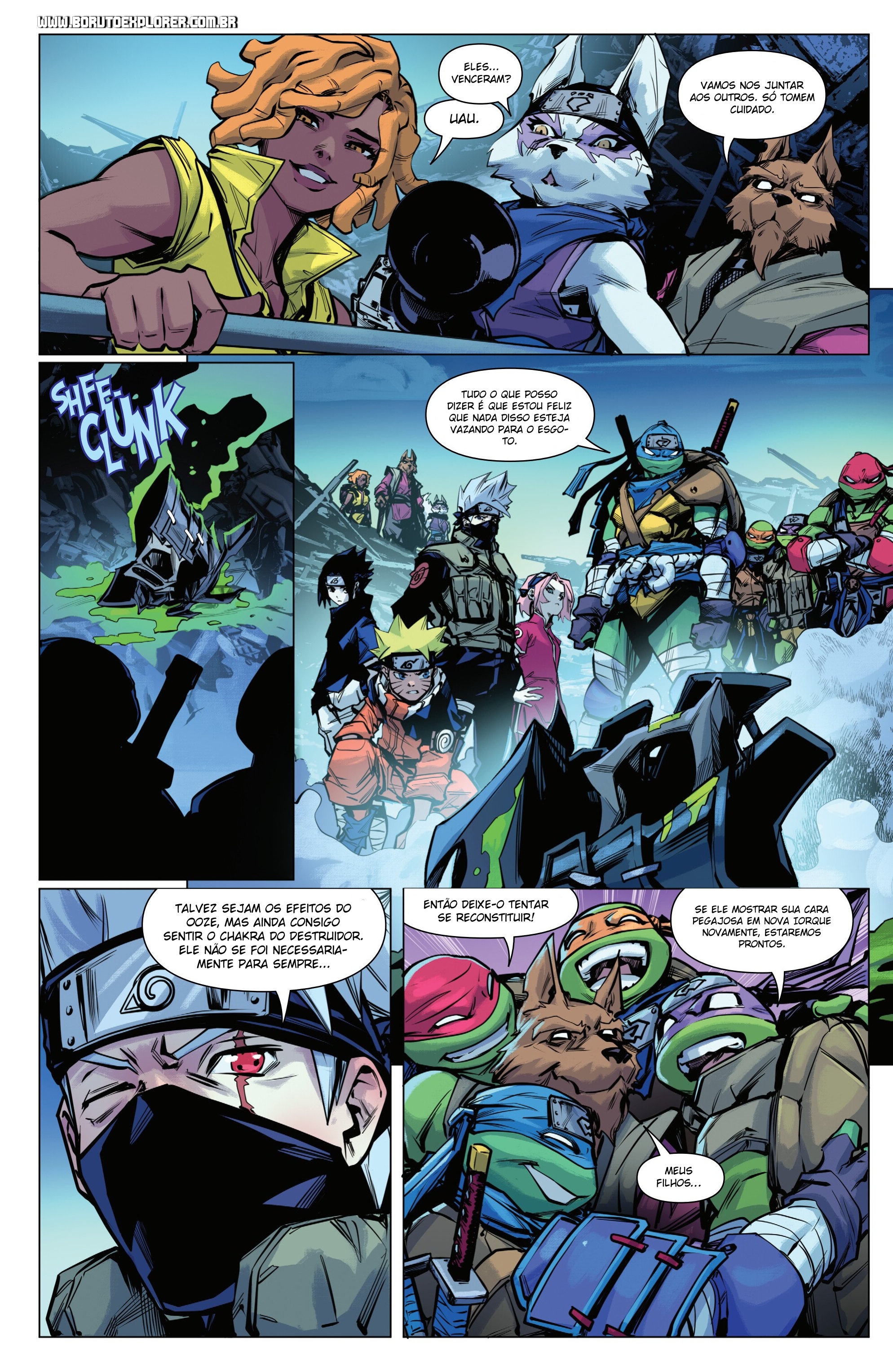 Read Tartarugas Ninjas x Naruto Manga Online