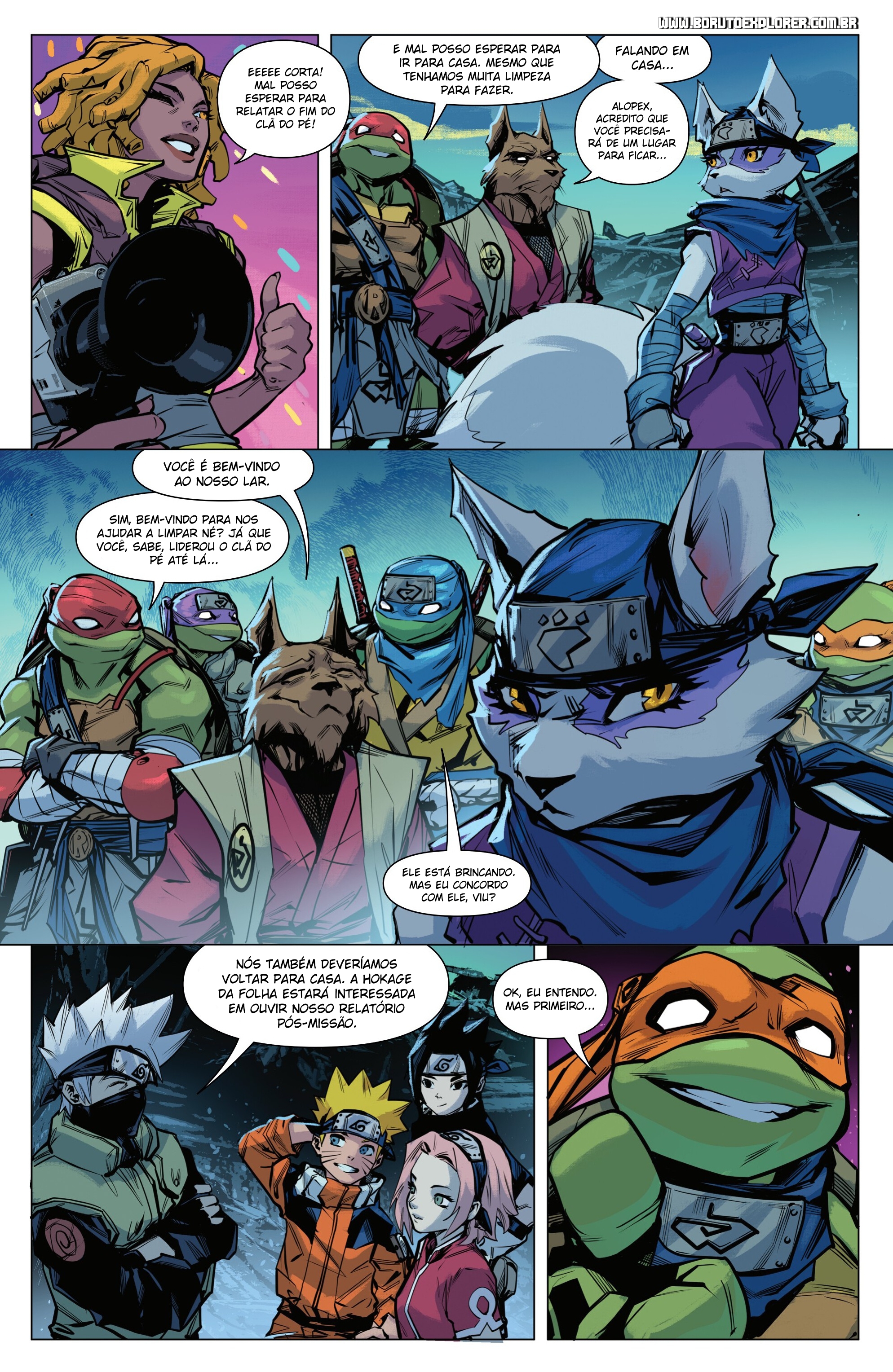 Read Tartarugas Ninjas x Naruto Manga Online