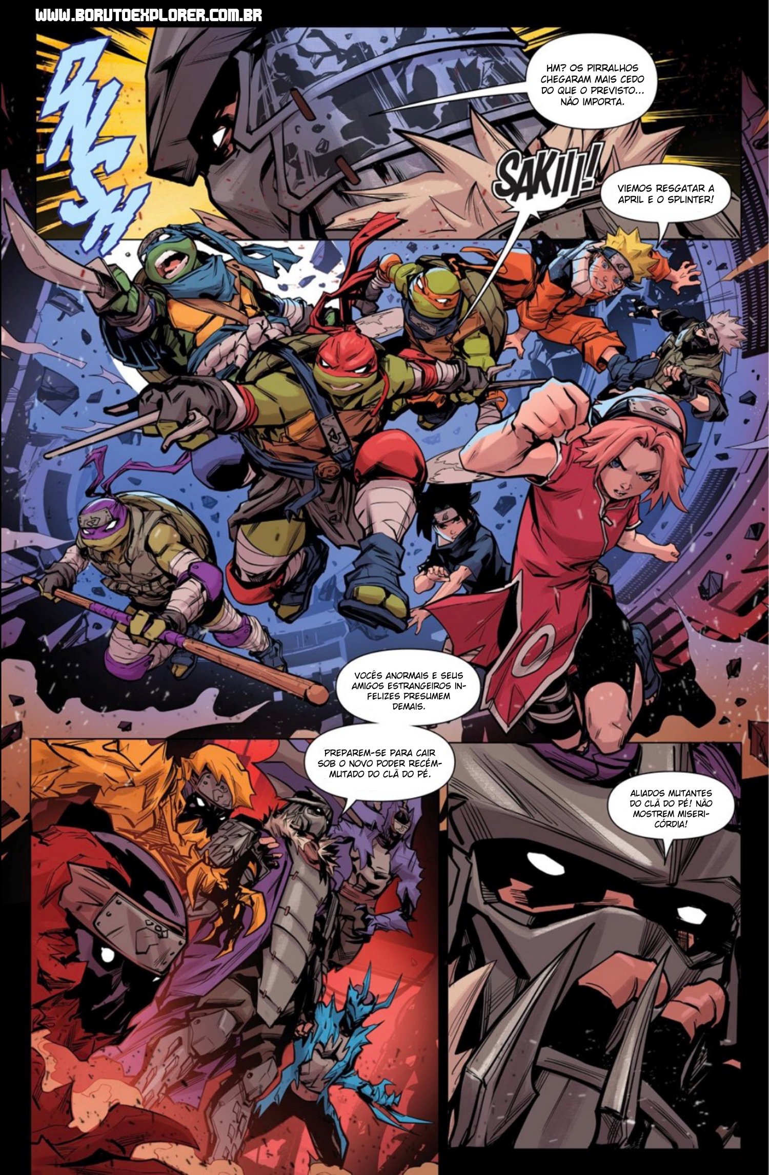 Read Tartarugas Ninjas x Naruto Manga Online