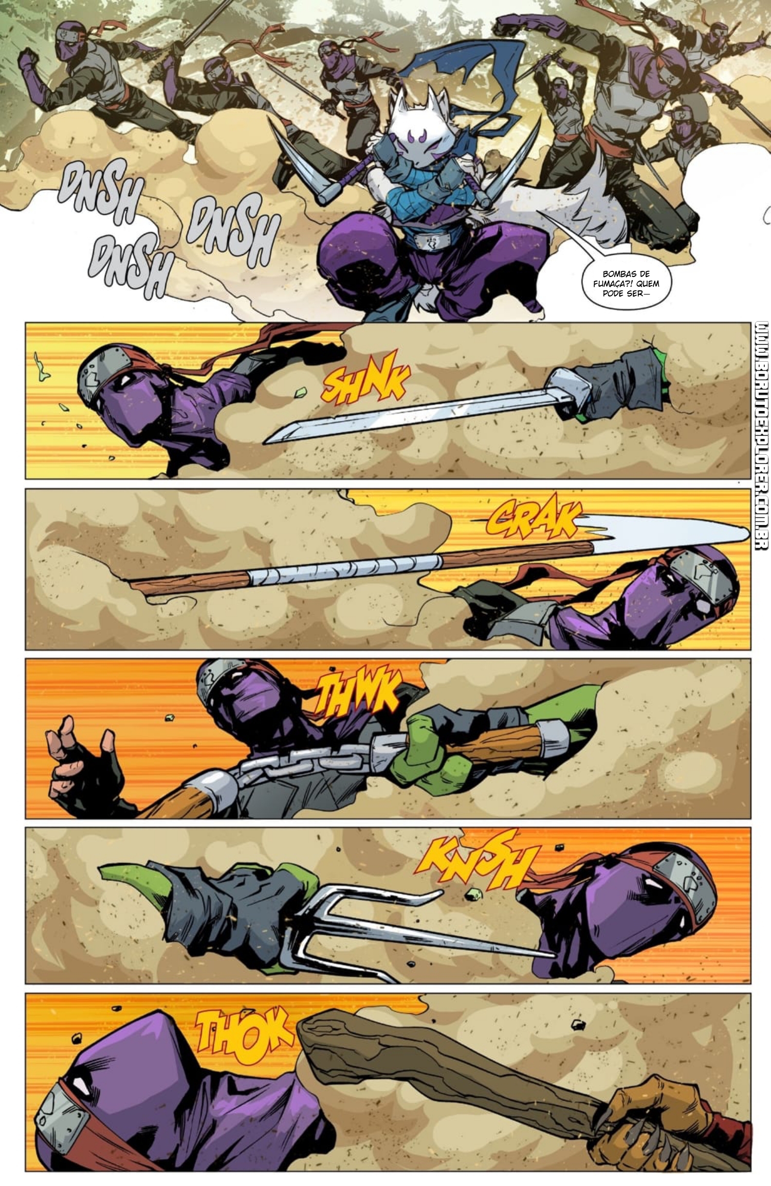 Read Tartarugas Ninjas x Naruto Manga Online