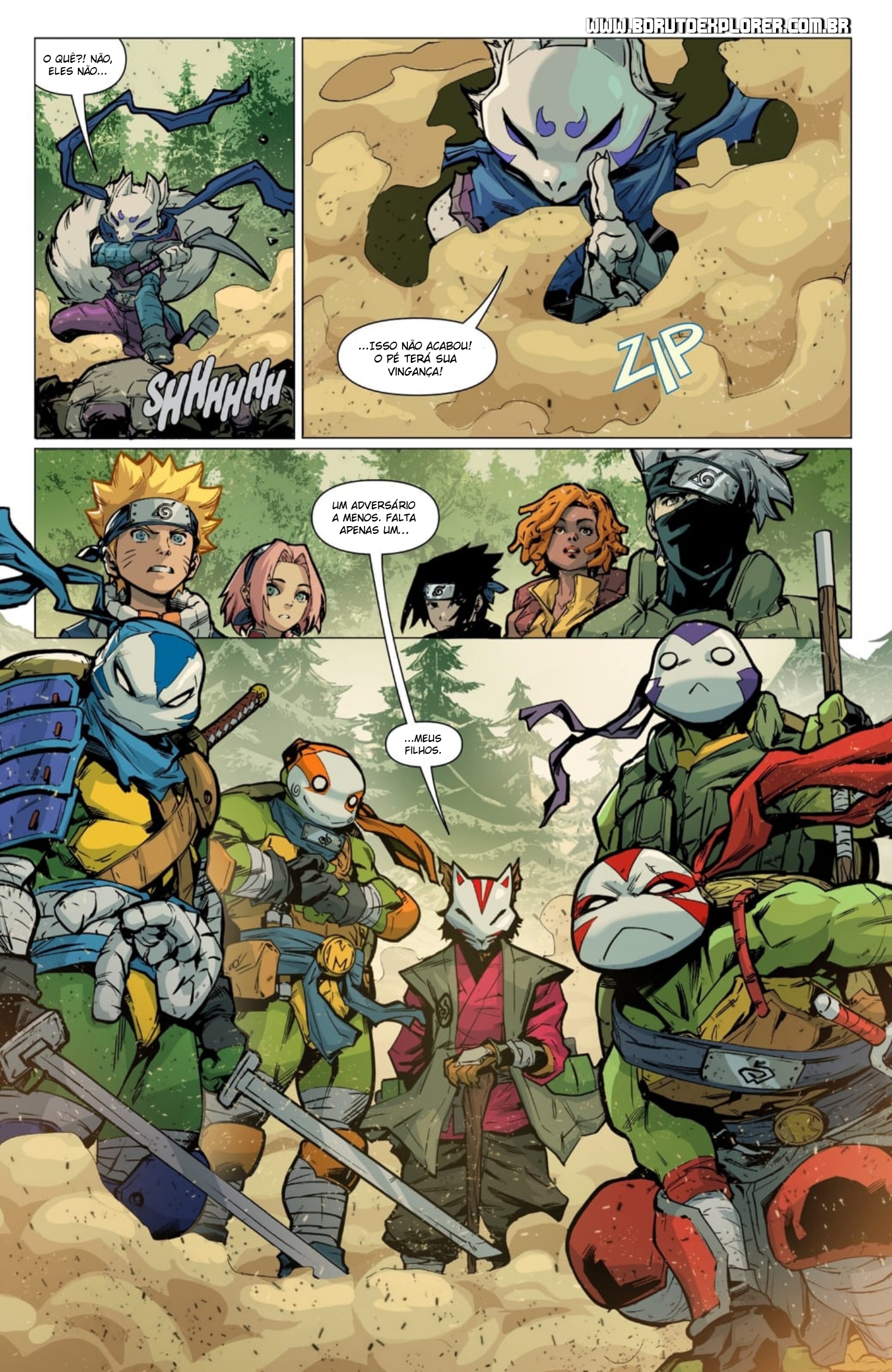 Read Tartarugas Ninjas x Naruto Manga Online