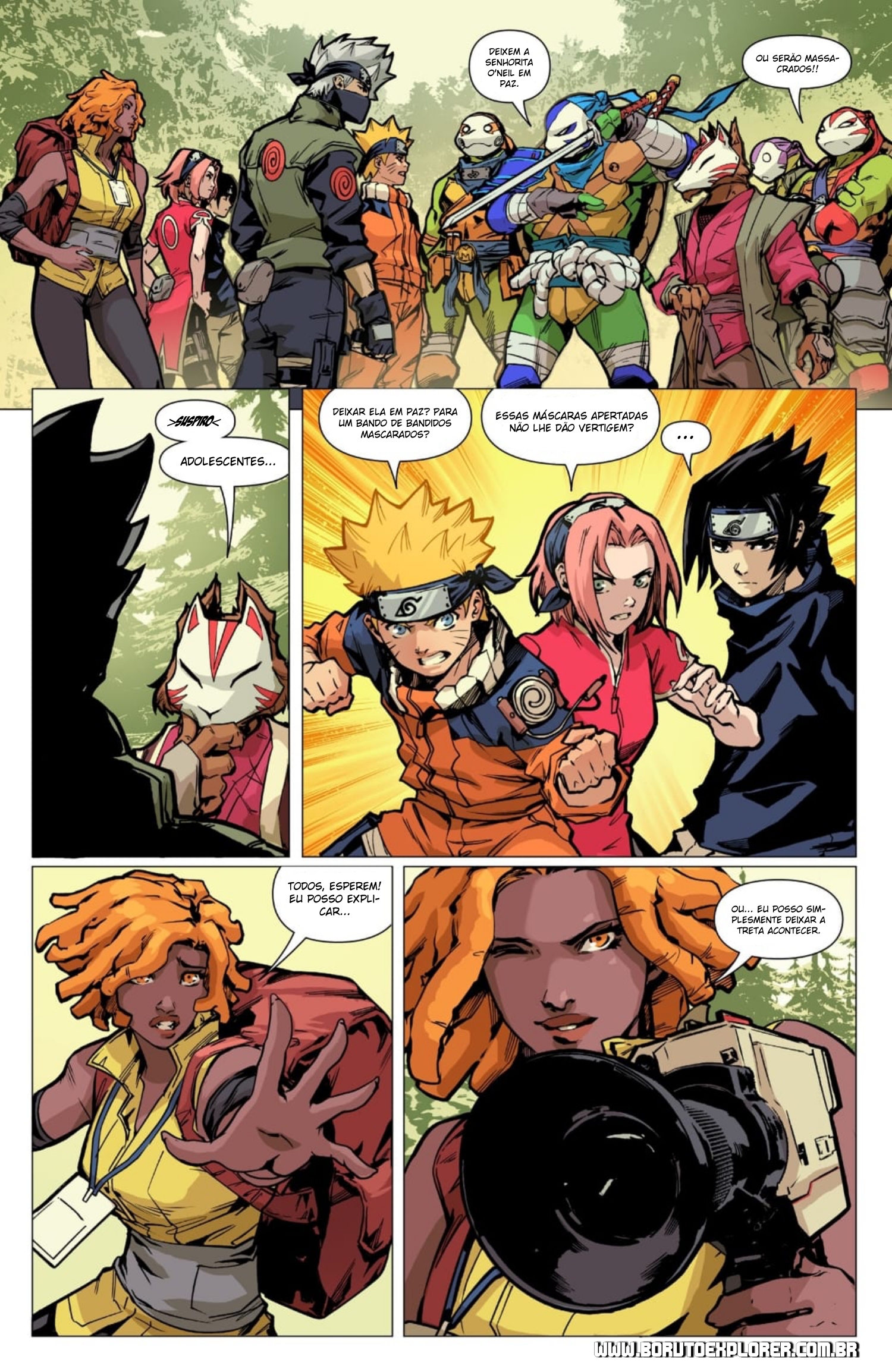 Read Tartarugas Ninjas x Naruto Manga Online